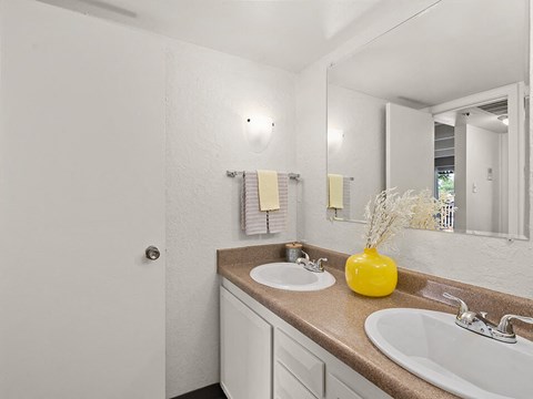 Spacious Well-lit bathroom